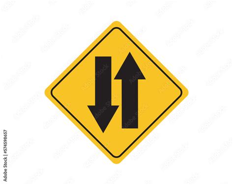 Image result for 2-Way Sign Without Text