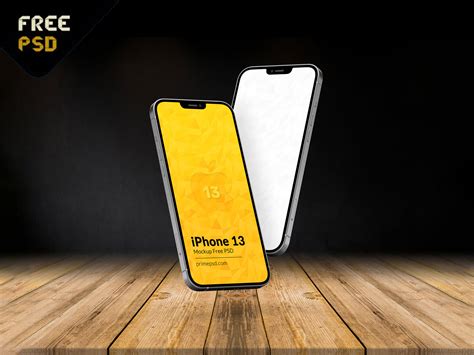 iPhone 13 Pro Free Premium Mockup PSD - PrimePSD