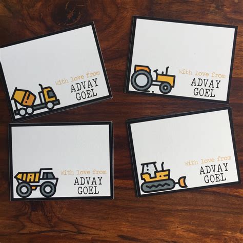 Personalised Gift Cards -Trucks /Label Shabel – Labelshabel