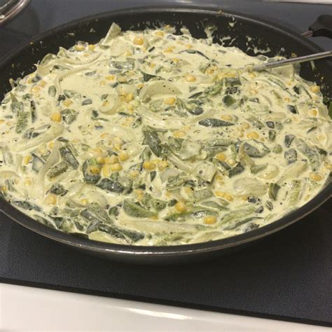 Rajas en crema con pollo (Poblano peppers in cream): Directions ...