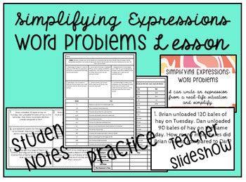 Image result for Simple Expression From Word Problem