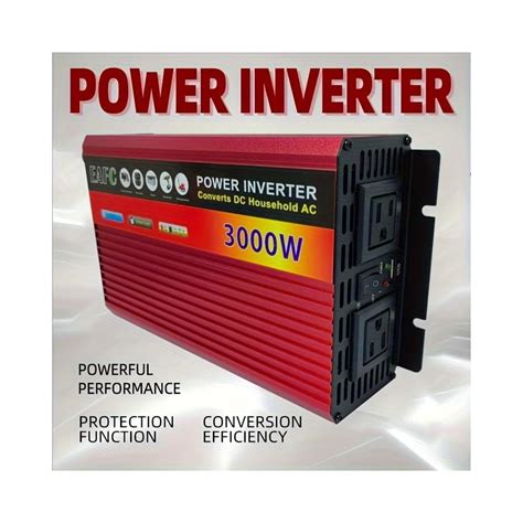 EAFC Portable Car Inverter 3000W Portable Car 12V Power India | Ubuy