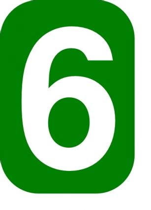 Number 6 - Free Picture of the Number Six
