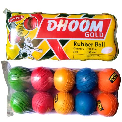 Fit City Care India Dhoom Gold Jumper Rubber Ball Cricket | Made of ...