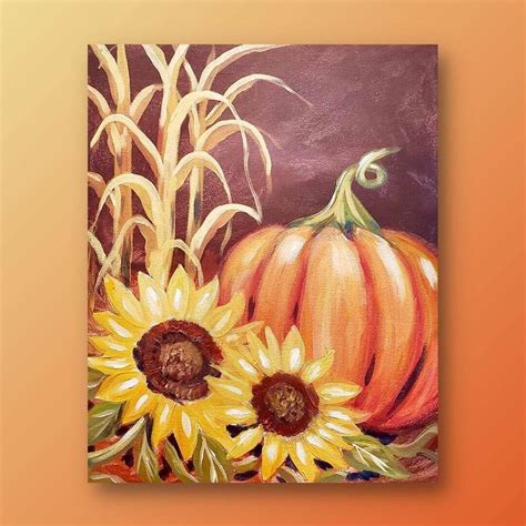 Autumn's Bounty | Fall canvas painting, Canvas painting, Art painting