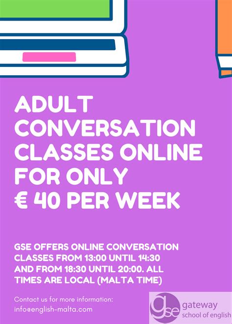 Online English courses after work for adults and after school