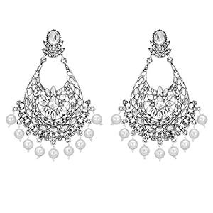 Shreyadzines Victorian Inspired Exclusive Oxidized Silver Glass Alloy ...