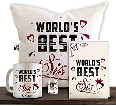 Buy ALDIVO Fibre, Satin Cushion Cover with Filler, Printed Coffee Mug ...