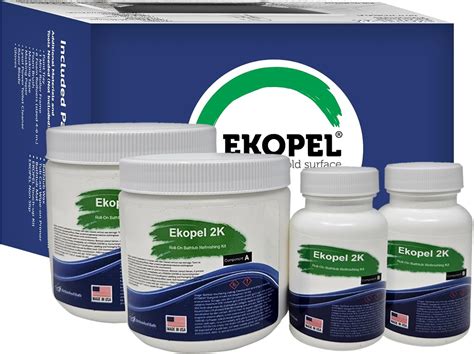 Ekopel Roll On Bathtub Refinishing Kit - Made in The USA - Easy 2 Coat ...