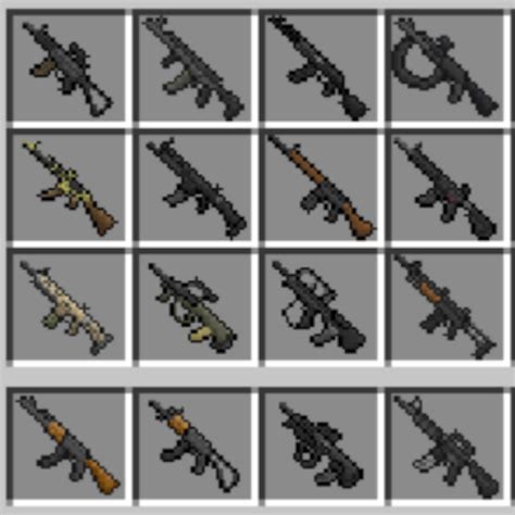 Craftable Gun Mod Mcpe 的图像结果
