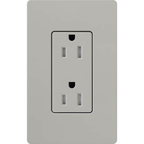 Lutron Claro 15-Amp 125-volt Tamper Resistant Residential Duplex Outlet ...