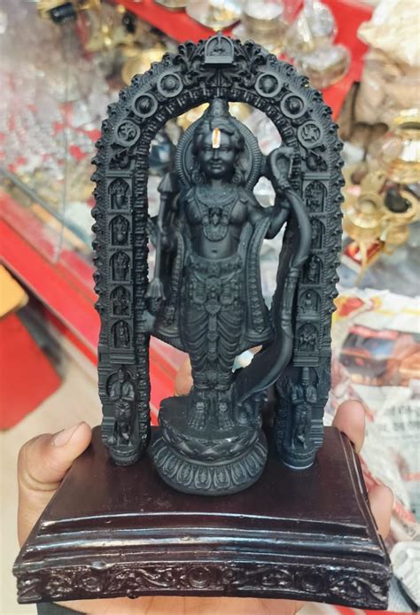 Buy Holystore Resin Marble Ram Lala, Lalla Idol 3D Statute for Home ...