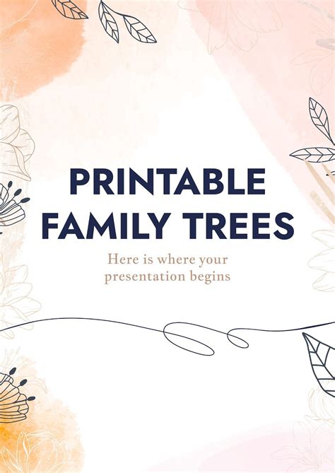 Printable Family Trees | Google Slides & PowerPoint template