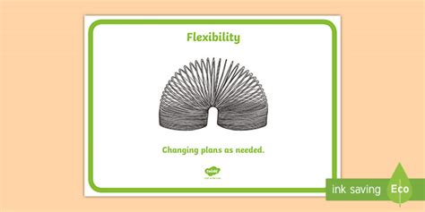 Flexibility Display Poster