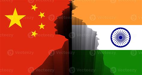 India vs China, Flags of India and China, 16561908 Stock Photo at Vecteezy