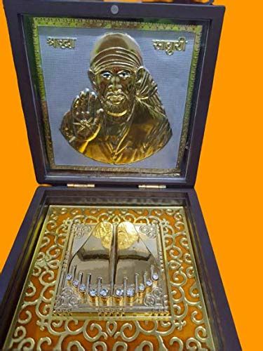 Buy 24 Carat Gold Plated Shirdi Sai Baba Darshan Divinity Photo Frame ...