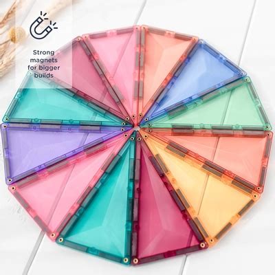 CONNETIX Magnetic Tiles Pastel Geometry Pack, 40 India | Ubuy