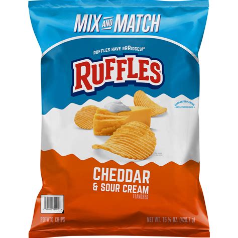 Ruffles Cheddar And Sour Cream 8 Oz Upc at Petra Hendrickson blog