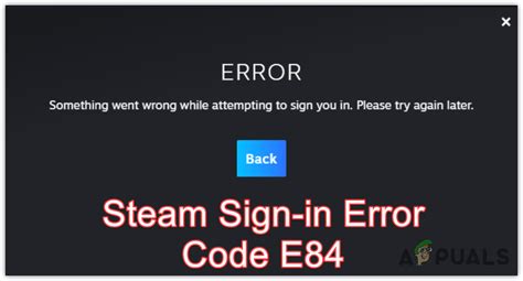 Image result for Steam Error Code E84 Causes
