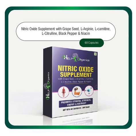 Nitric Oxide Supplement with Grape Seed Capsules Vatave Healthcare