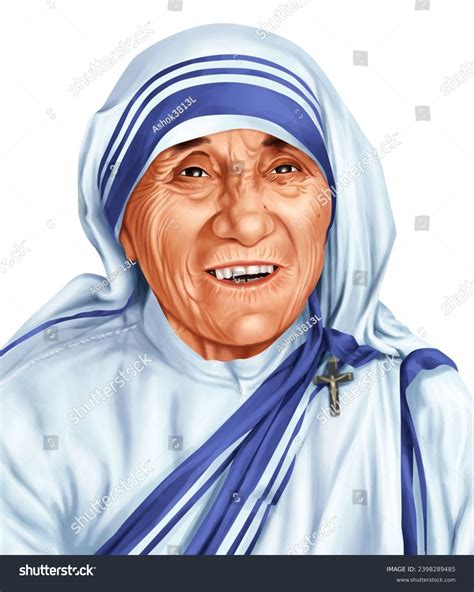 Mother Teresa Born Anjezë Gonxhe Bojaxhiu Stock Illustration 2398289485 | Shutterstock
