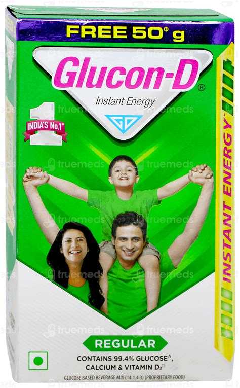 Glucon D Regular Powder 500 Gm - Uses, Side Effects, Dosage, Price ...