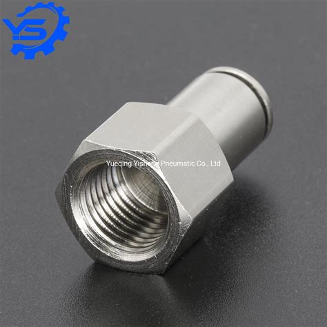 Pcf Series Metal Pneumatic Quick Connector Air Fitting 1/8" 3/8" 1/2" 1 ...