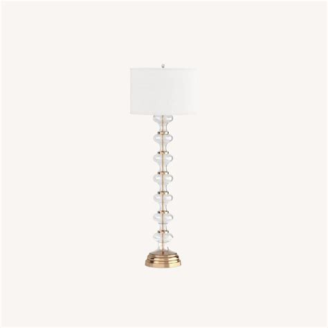Pottery Barn Jasmine Glass Floor Lamp - AptDeco