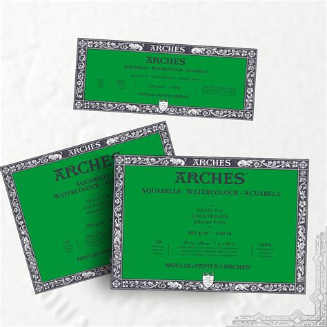 Buy original Arches-Watercolour-Cold Pressed - Gummed Blocks - 300 GSM ...