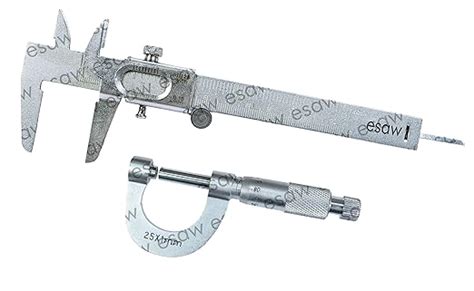 ESAW Vernier Caliper & Screw Gauge (Combo pack of 2) : Amazon.in ...