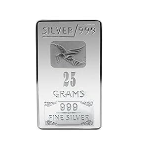 Buy Joyalukkas 25 Grams 999 Silver Bar Online at Low Prices in India ...