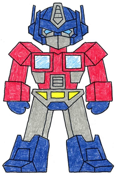 Find out how to Draw Transformers Optimus Prime: Simple Step-by-Step ...