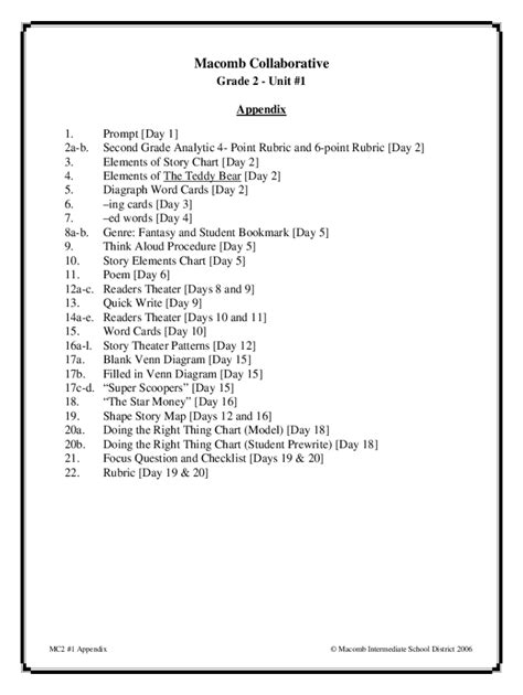 Fillable Online Family Unit Overview: Bridges Grade 2 Unit 1 - Math ...