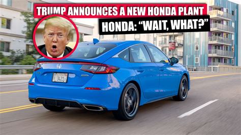 Honda Fact Checks Trump's New Indiana Plant Statement