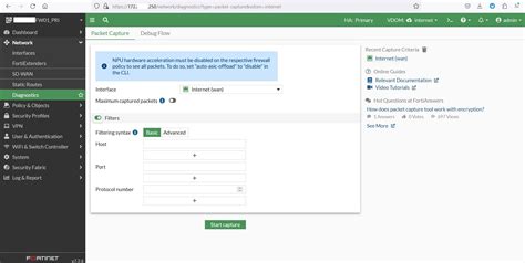 Image result for Packet Capture FortiGate