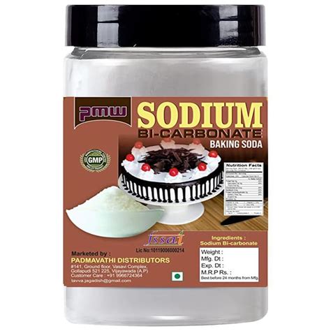 Pmw - Jar Pack - Sodium Bicarbonate - NaHCO3 - Cooking Soda - Baking ...