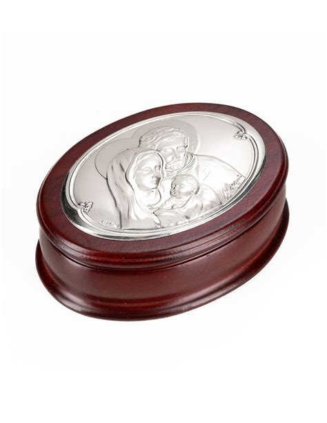 Holy Family Oval Rosary Box | Vatican Gift