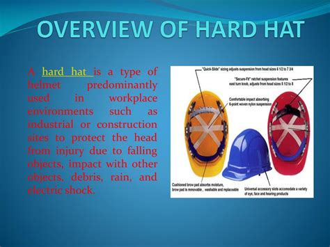 PPT - OVERVIEW OF HARD HAT PowerPoint Presentation, free download - ID ...