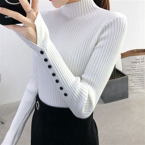 White High Neck Top with Sleeve Buttons – Outzidr