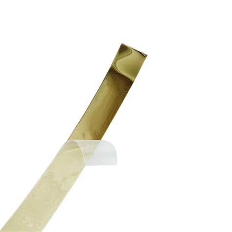 Self adhevise flat strip pvd gold 8mm to 50mm width 5mtr roll (16feet ...