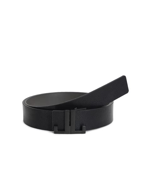 Black Reversible Leather Belt