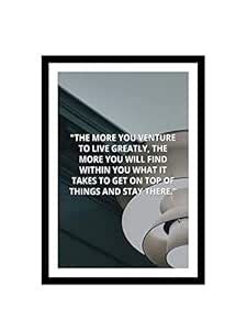 999STORE canvas printed framed inspirational poster for wall (35X25Cms ...