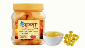 Shri Krishna Pure Cow Ghee Wick Puja & Special Cotton Wick 100pc per ...