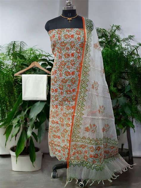 Leheriya Exclusive Premium Quality Kota Doria Block Printed Salwar Suit ...
