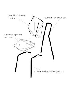 Furniture Design S1/12 Elena Conrad: exploded drawing