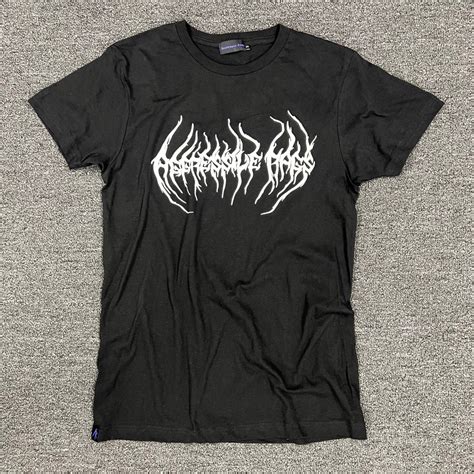 Black Metal Veins AR Hand Drawn Black Logo Tee - Etsy