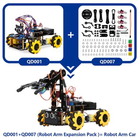 ACEBOTT ESP32 5-DOF Robot Arm Kit Expansion Pack - QD007 – Robocraze