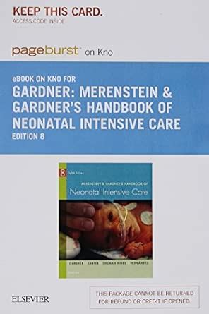 Buy Merenstein & Gardner's Handbook of Neonatal Intensive Care ...