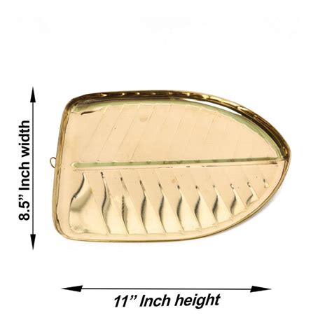 Giri - Brass Banana Leaf Plate | Fancy Plate | Pooja Plate