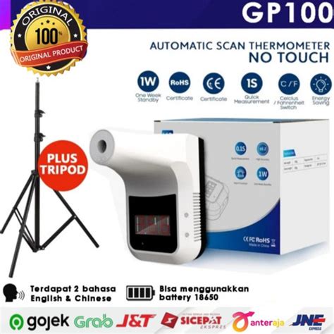 Jual Thermometer Infrared GP100 Non Contack Termometer Dinding Tripod ...
